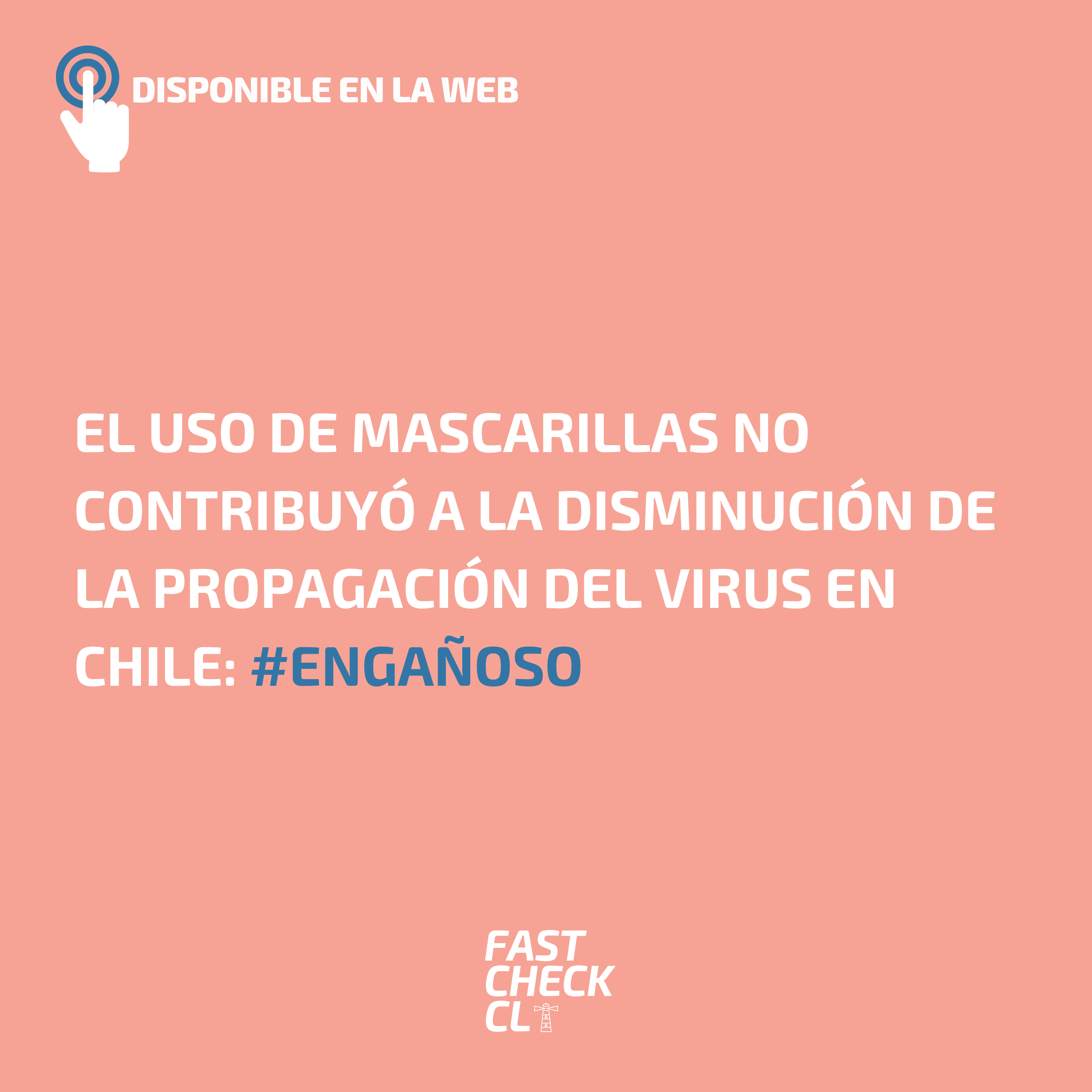 You are currently viewing El uso de mascarillas no contribuyó a la disminución de la propagación del virus en Chile: #Engañoso