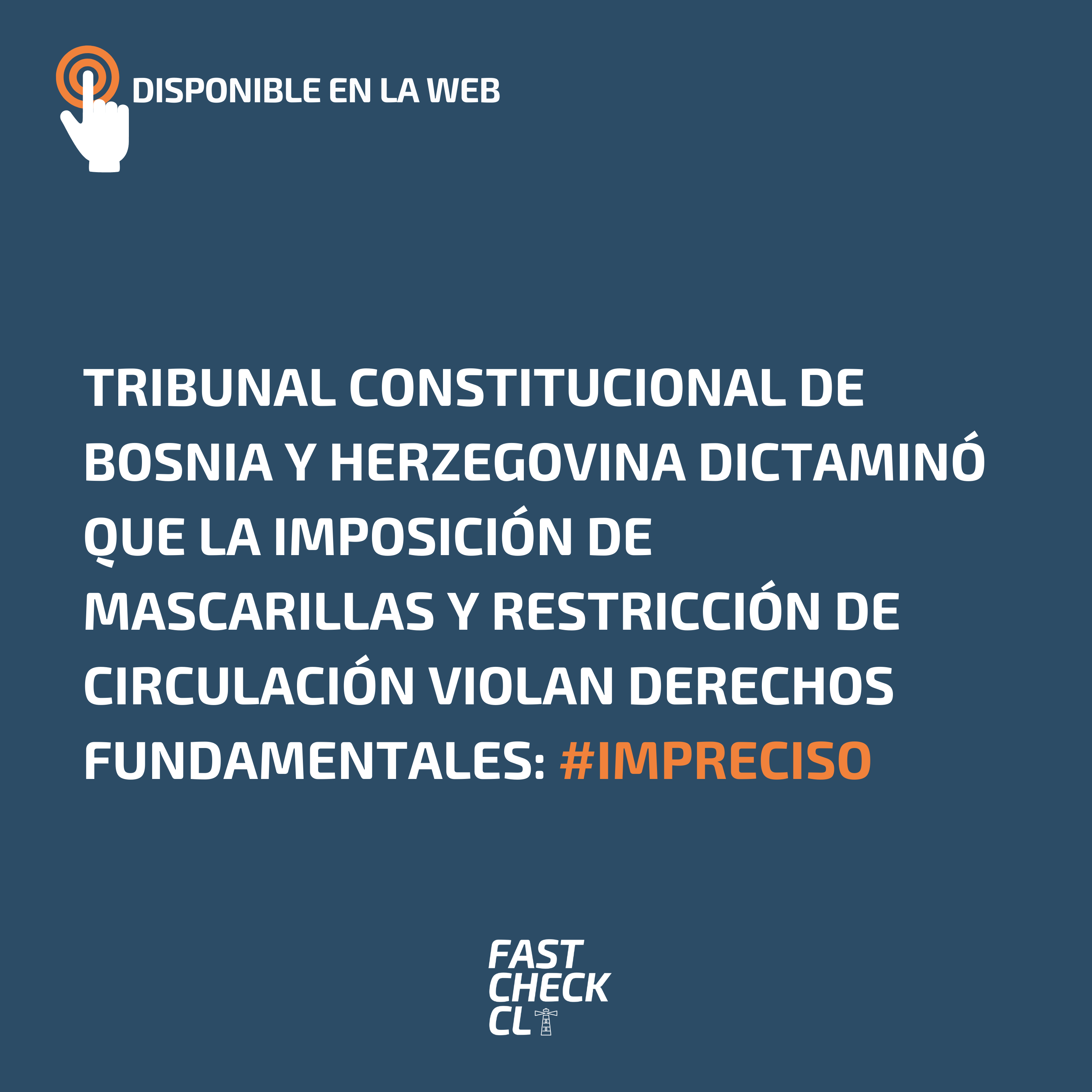 You are currently viewing Tribunal Constitucional de Bosnia y Herzegovina dictaminó que la imposición de mascarillas y restricción de circulación violan derechos fundamentales: #Impreciso