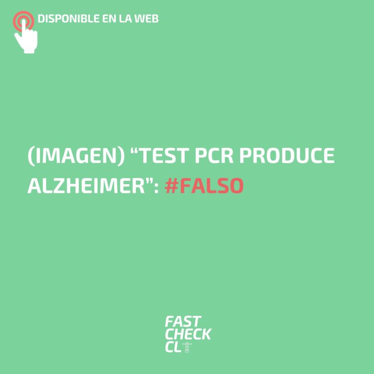 Lee más sobre el artículo (Imagen) “Test PCR produce Alzheimer”: #Falso