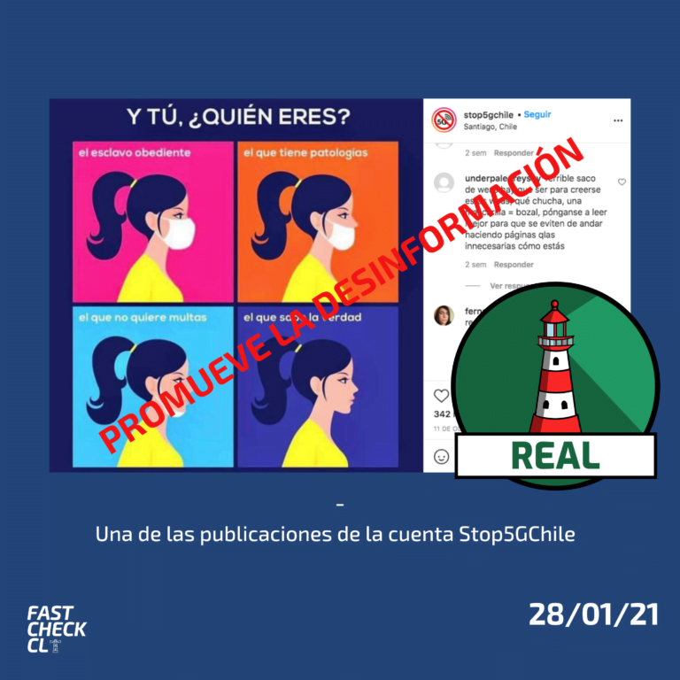 Read more about the article Cuenta de Instagram stop5gchile promueve la desinformación: #Real