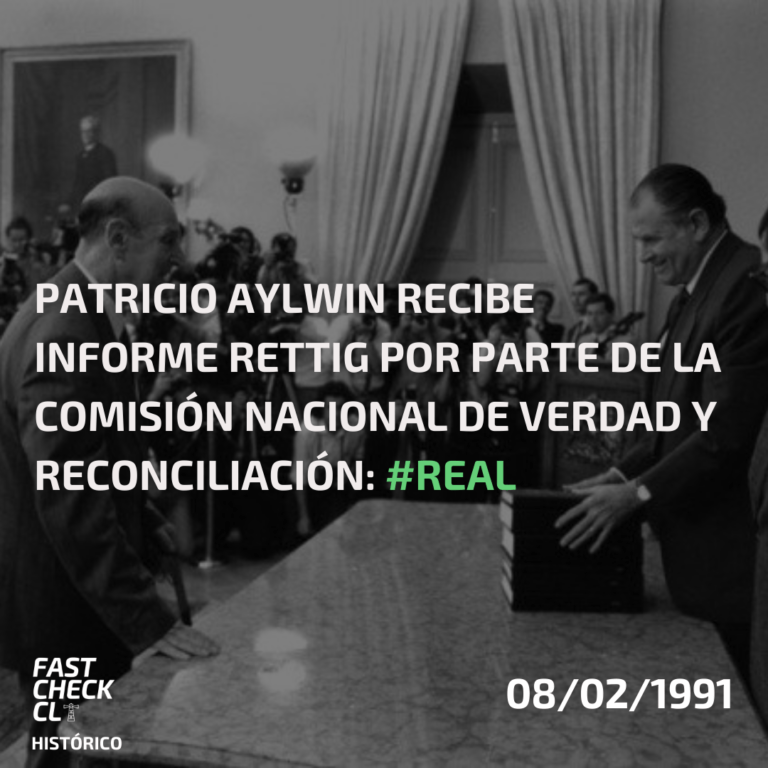 Read more about the article Patricio Aylwin recibe Informe Rettig por parte de la Comisión Nacional de Verdad y Reconciliación: #Real