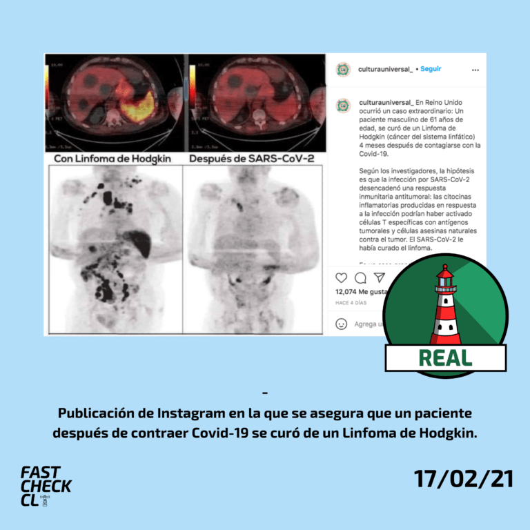 Read more about the article Hombre se curó de un linfoma de Hodgkin (cáncer) después de tener Covid-19: #Real