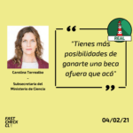 (Carolina Torrealba) “Tienes más posibilidades de ganarte una beca afuera que acá”: #Real