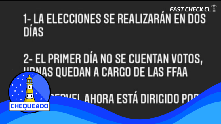 Read more about the article (Imagen) Cuatro afirmaciones en redes sociales sobre las próximas elecciones y el Servel, “¿Qué puede salir mal”?: #Chequeado