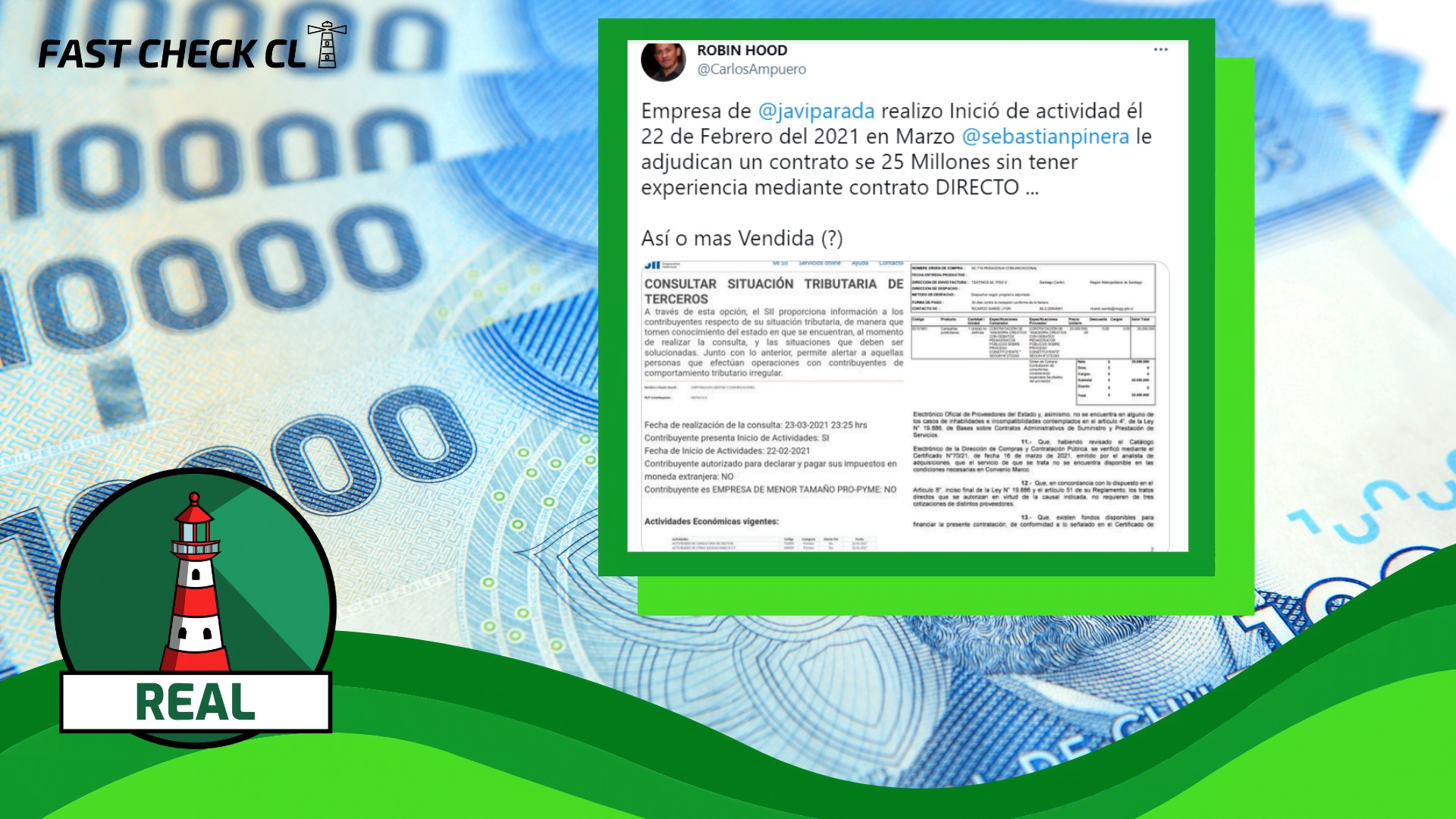 You are currently viewing Empresa con un mes de vida, dirigida por la actriz Javiera Parada se adjudicó un proyecto impulsado desde el Gobierno por un monto de 25 millones: #Real