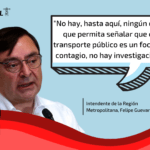 “No hay, hasta aquí, ningún dato que permita señalar que el transporte público es un foco de contagio, no hay investigación”: #Falso