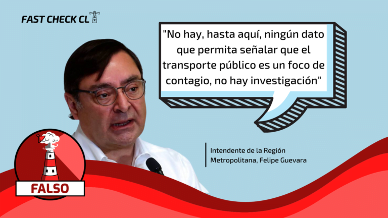 Lee más sobre el artículo “No hay, hasta aquí, ningún dato que permita señalar que el transporte público es un foco de contagio, no hay investigación”: #Falso