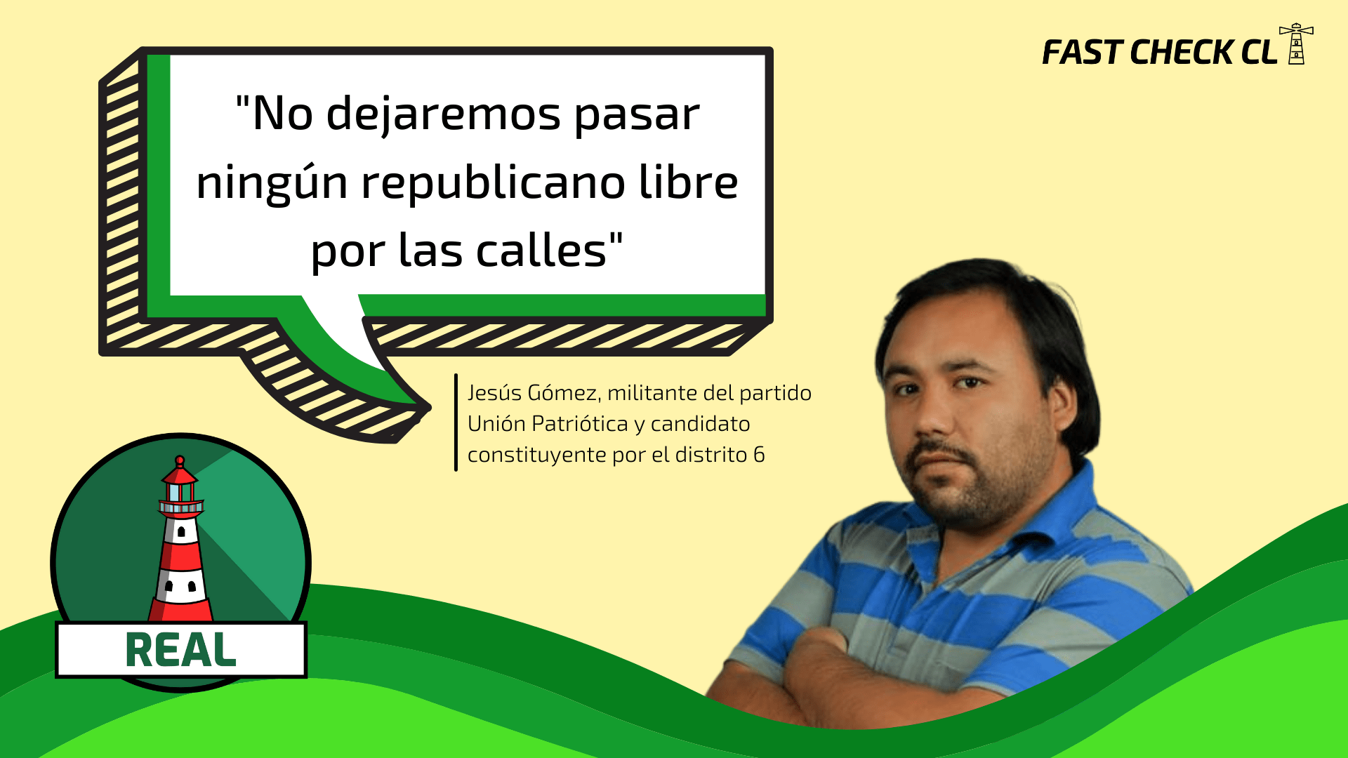 You are currently viewing Constituyente del Distrito 6, Jesús Gómez: «No dejaremos pasar ningún republicano libre por las calles»: #Real