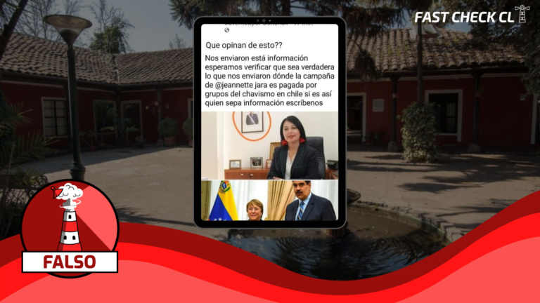 Read more about the article Jeannette Jara, candidata a alcaldesa por Conchalí, financia su campaña con dinero de grupos chavistas en Chile: #Falso