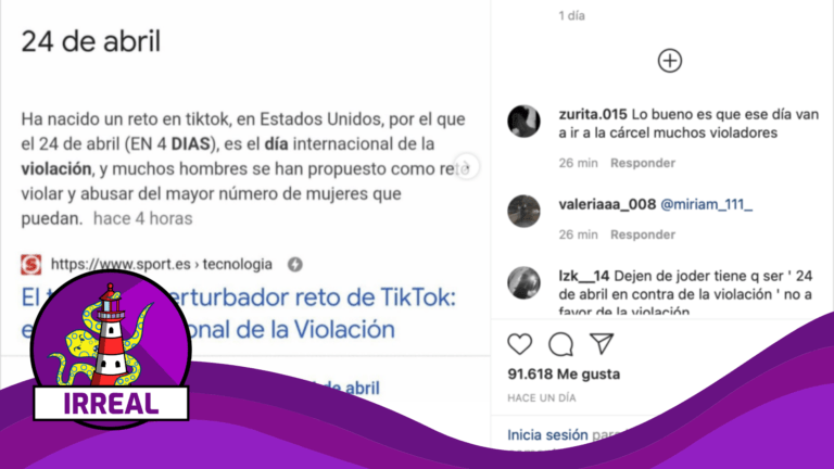 Read more about the article (TikTok) El 24 de abril es el Día Internacional de la Violación: #Irreal