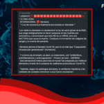 (Whatsapp) Cura de coronavirus fue encontrada en Alemania: #Falso