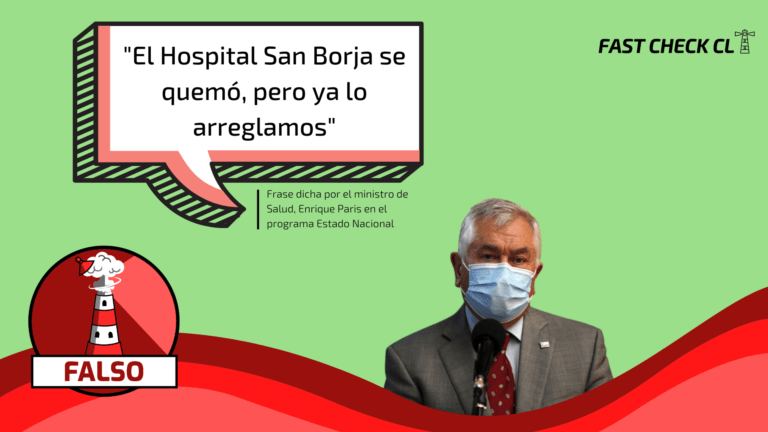 Read more about the article “El Hospital San Borja se quemó, pero ya lo arreglamos”: #Falso