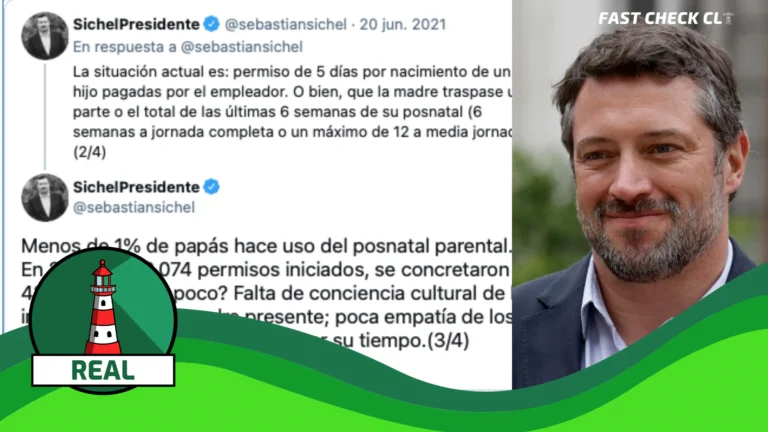 Read more about the article Sebastián Sichel: “Menos de 1% de papás hace uso del postnatal parental. En 2021, de 20.074 permisos iniciados, se concretaron 42”: #Real