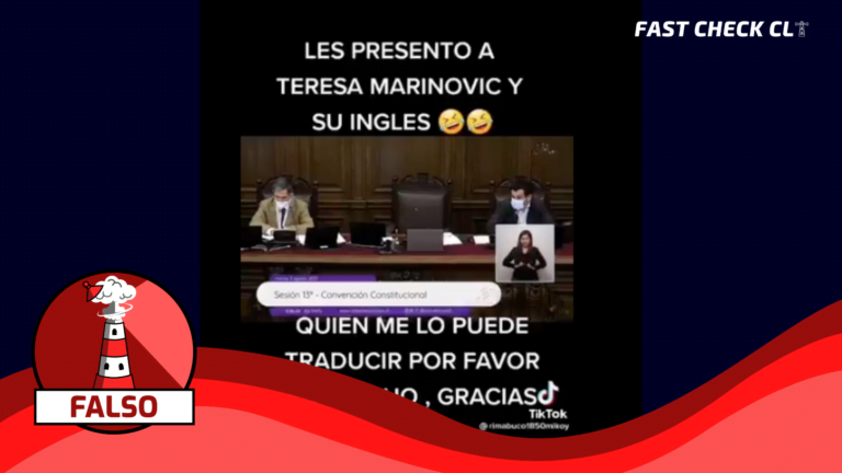 Lee más sobre el artículo (Video) Constituyente Teresa Marinovic hablando inglés en el hemiciclo de la Convención: #Falso