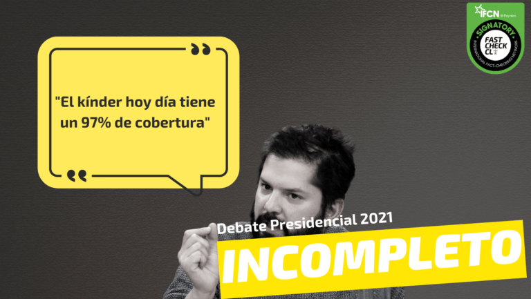 Read more about the article “El kínder hoy día tiene un 97% de cobertura”: #Incompleto