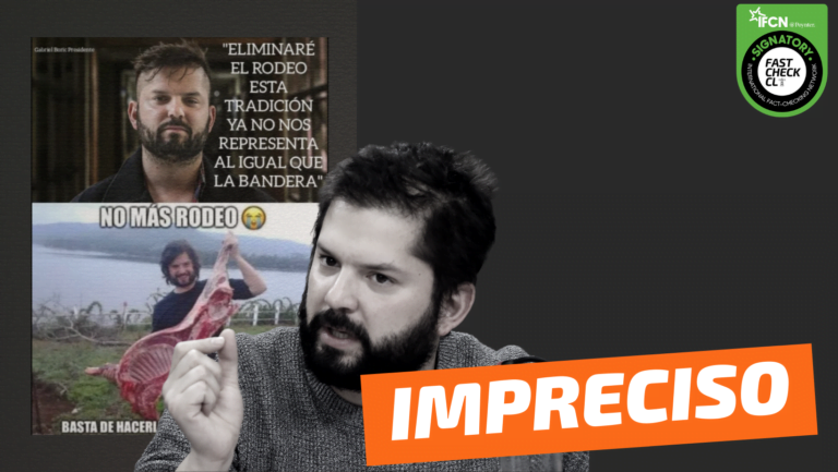 Read more about the article Gabriel Boric: “Eliminaré el rodeo, esta tradición ya no nos representa al igual que la bandera”: #Impreciso