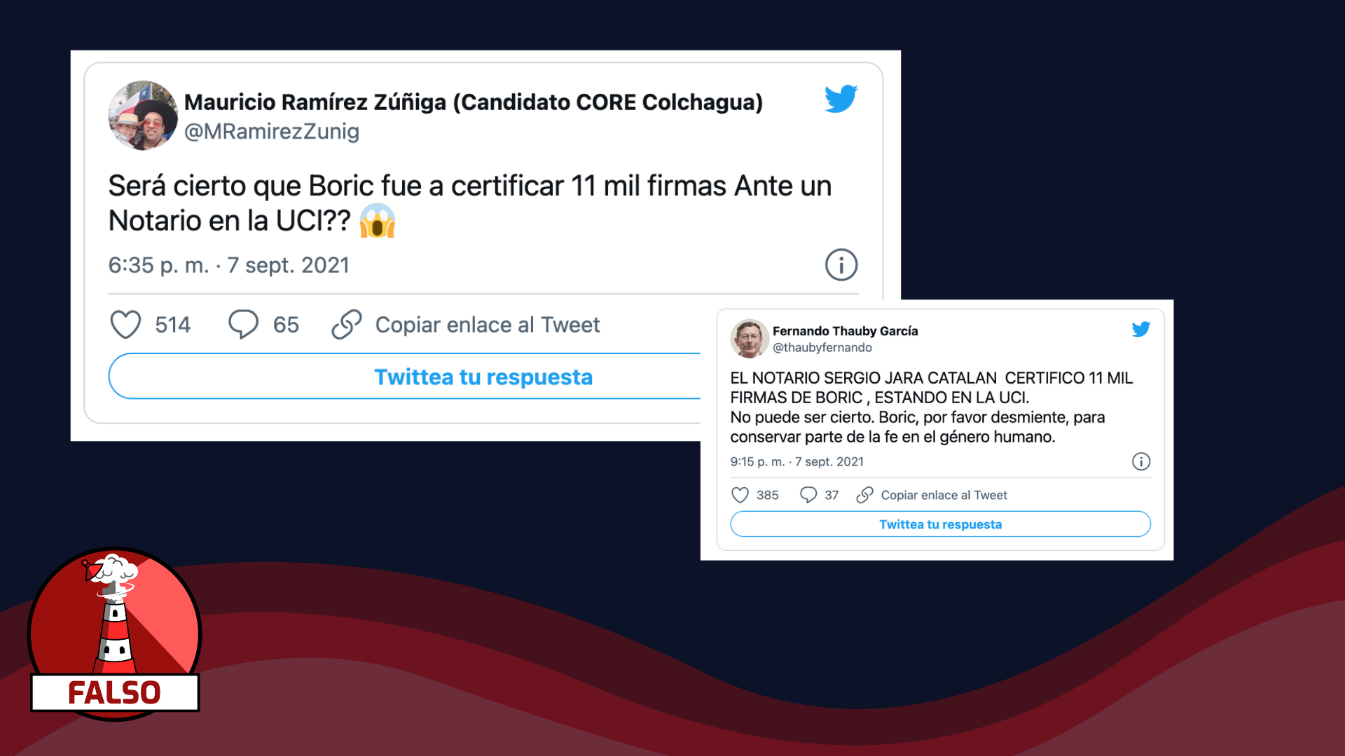 You are currently viewing “El Notario Sergio Jara Catalán certificó 11 mil firmas a Boric estando en la UCI”: #Falso