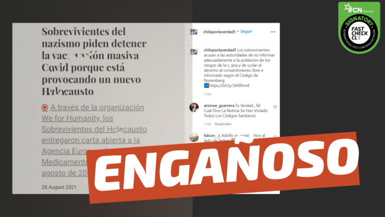 Read more about the article Carta de holocaustos: “Los 22 terribles efectos secundarios de las vacunas”: #Engañoso