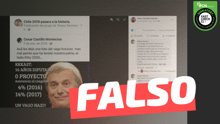 Read more about the article José Antonio Kast cuando fue diputado no presentó ningún proyecto y tuvo una asistencia del 4% en 2016 y del 14% en 2017: #Falso