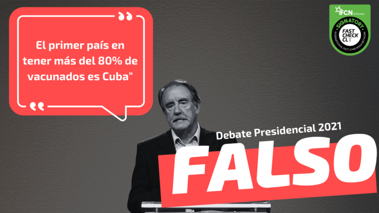Read more about the article Eduardo Art茅s: “El primer pa铆s en tener m谩s del 80% de vacunados es Cuba”: #Falso
