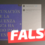 “La vacunación de la influenza nunca ha servido para prevenirla”: #Falso
