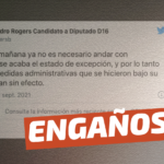 “Ya no es necesario andar con mascarilla, se acabó el estado de excepción, y por lo tanto todas las medidas administrativas que se hicieron bajo su alero, quedan sin efecto”: #Engañoso