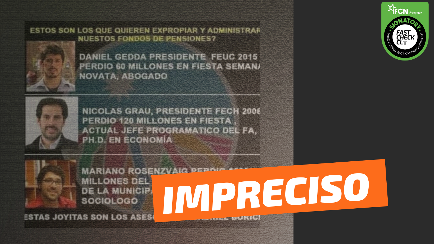 You are currently viewing (Imagen) Tres asesores de Gabriel Boric han sido responsables de pérdidas económicas en trabajos anteriores: #Impreciso