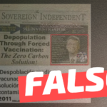 Bill Gates: “Despoblación mediante vacunación forzada, pues es la menos contaminante”: #Falso