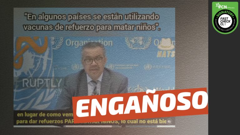 Read more about the article Director de la OMS: “En algunos países se están utilizando vacunas de refuerzo para matar niños”: #Engañoso