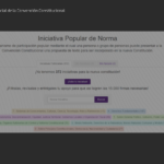“Iniciativa popular de norma”: el mecanismo digital para participar de la nueva Constitución