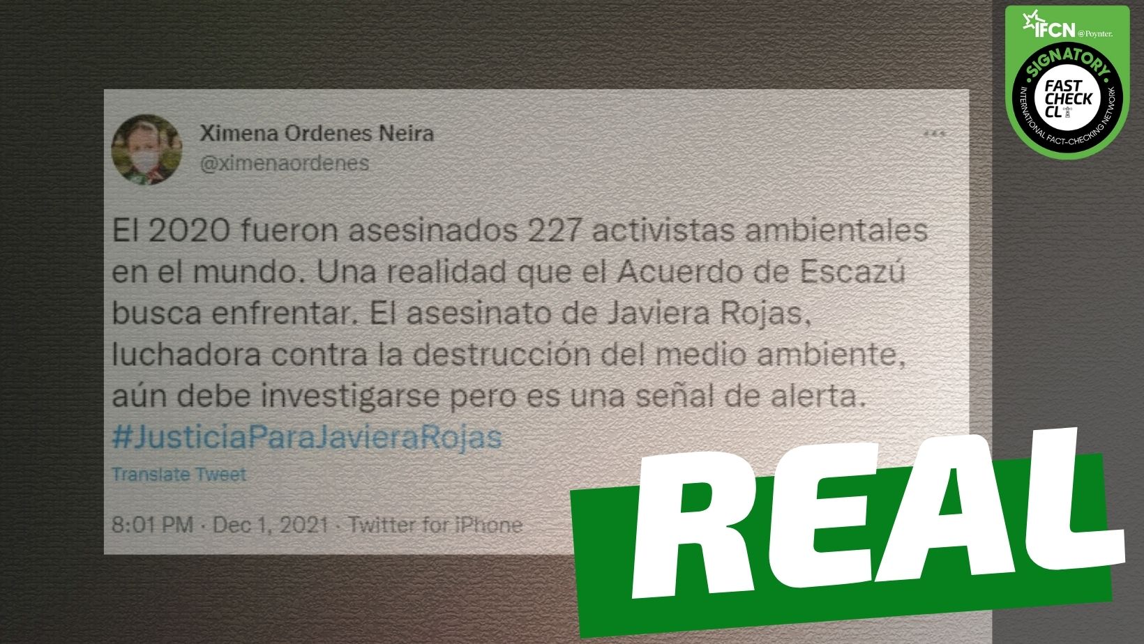 You are currently viewing Se estima que 227 activistas medioambientales fueron asesinados en el mundo en el 2020: #Real