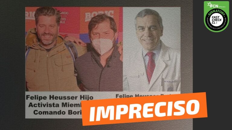 Read more about the article Felipe Heusser, es miembro del comando de Boric e hijo del director de la red salud UC-Christus: #Impreciso