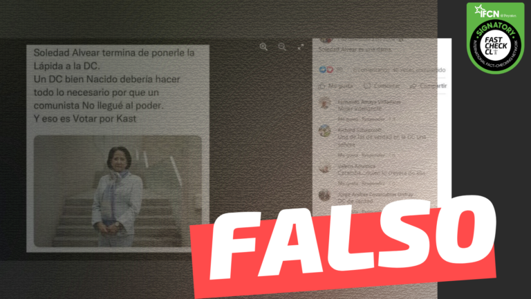 Read more about the article Soledad Alvear apoya a votar por José Antonio Kast: #Falso