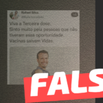 El presentador brasileño Rafael Silva se administró la tercera dosis de la vacuna Covid-19 y vivió pocos días para contarlo: #Falso