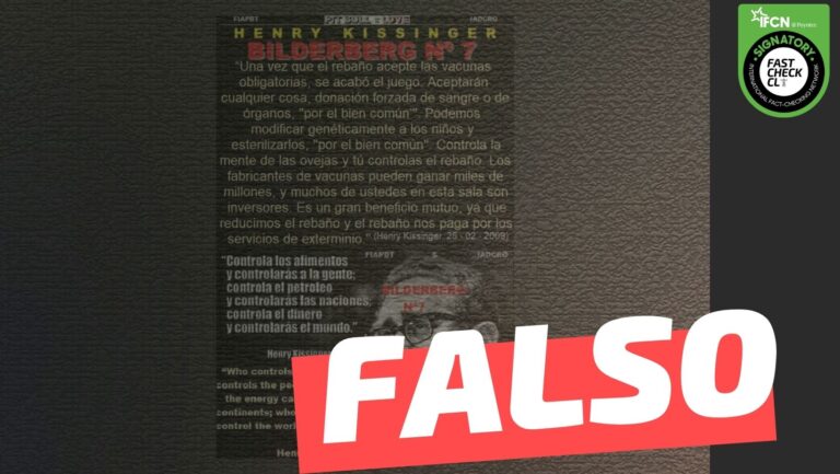 Read more about the article Henry Kissinger: “Una vez que el rebaño acepte las vacunas obligatorias, se acabó el juego. Aceptarán cualquier cosa”: #Falso