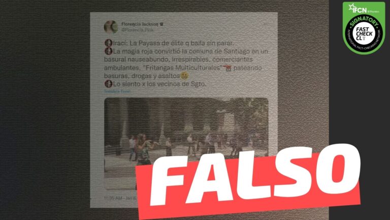 Read more about the article (Video) Irac铆 Hassler bailando performance en contra del Presidente Sebasti谩n Pi帽era en la comuna de Santiago: #Falso