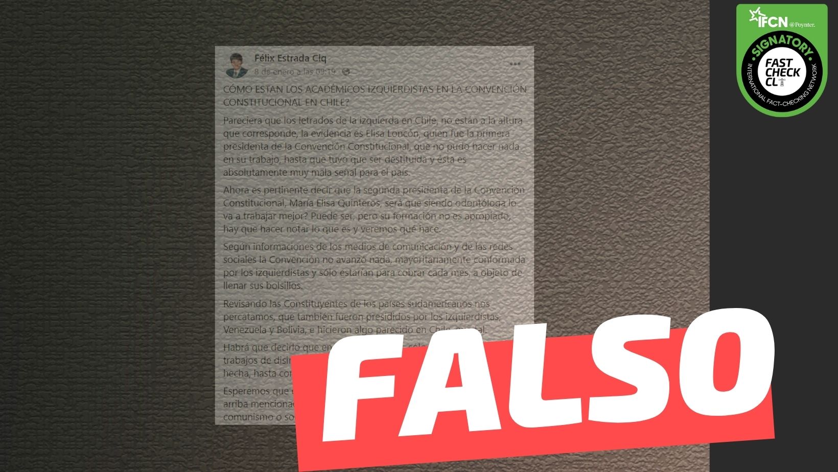 You are currently viewing Elisa Loncon fue destituida de la presidencia de la Convención Constitucional: #Falso