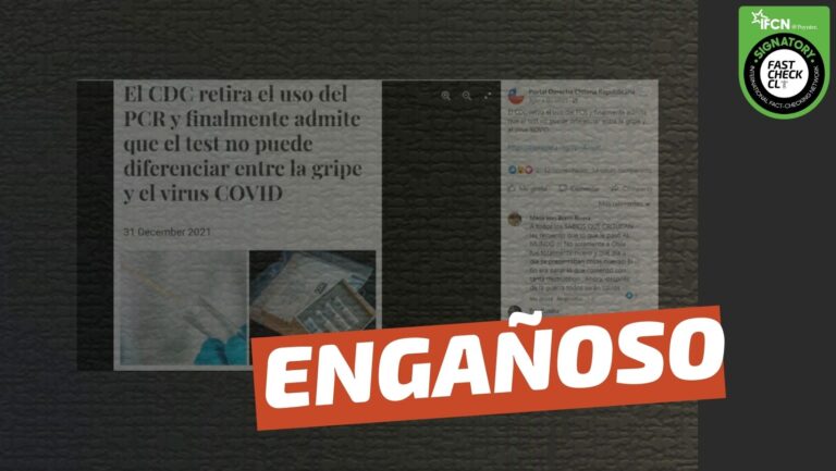 Read more about the article “El CDC retira el uso del PCR y finalmente admite que el test no puede diferenciar entre la gripe y el virus COVID”: #Engañoso