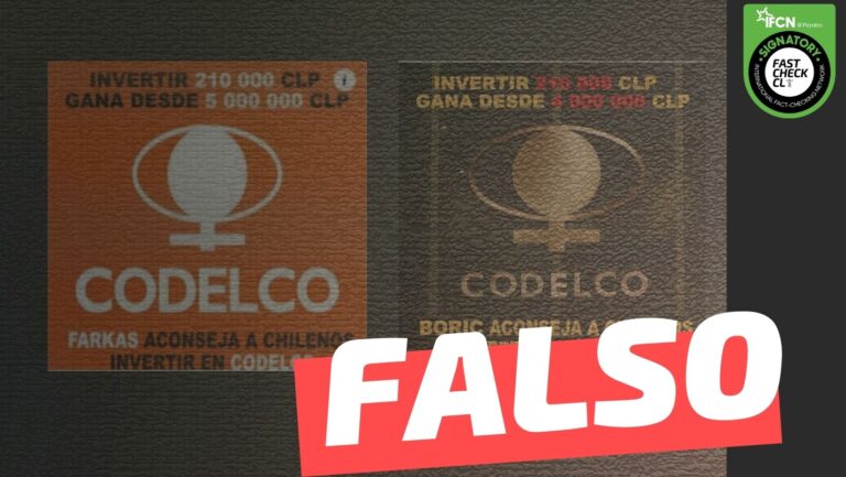 Read more about the article “Codelco abre el acceso a la inversiÃ³n para todos los chilenos”: #Falso