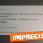 “En los 4 años de gobierno de Piñera, aumentaron en un 66% los homicidios”: #Impreciso