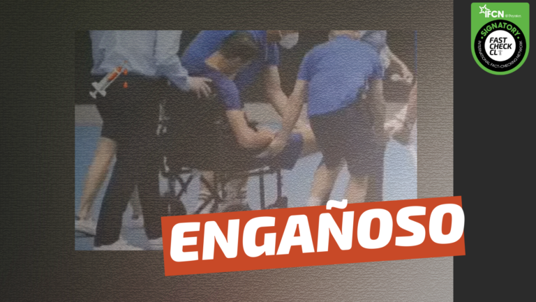 Read more about the article Tenista sale de la cancha en silla de ruedas luego de que las piernas no le respondieran producto de la vacunación: #Engañoso