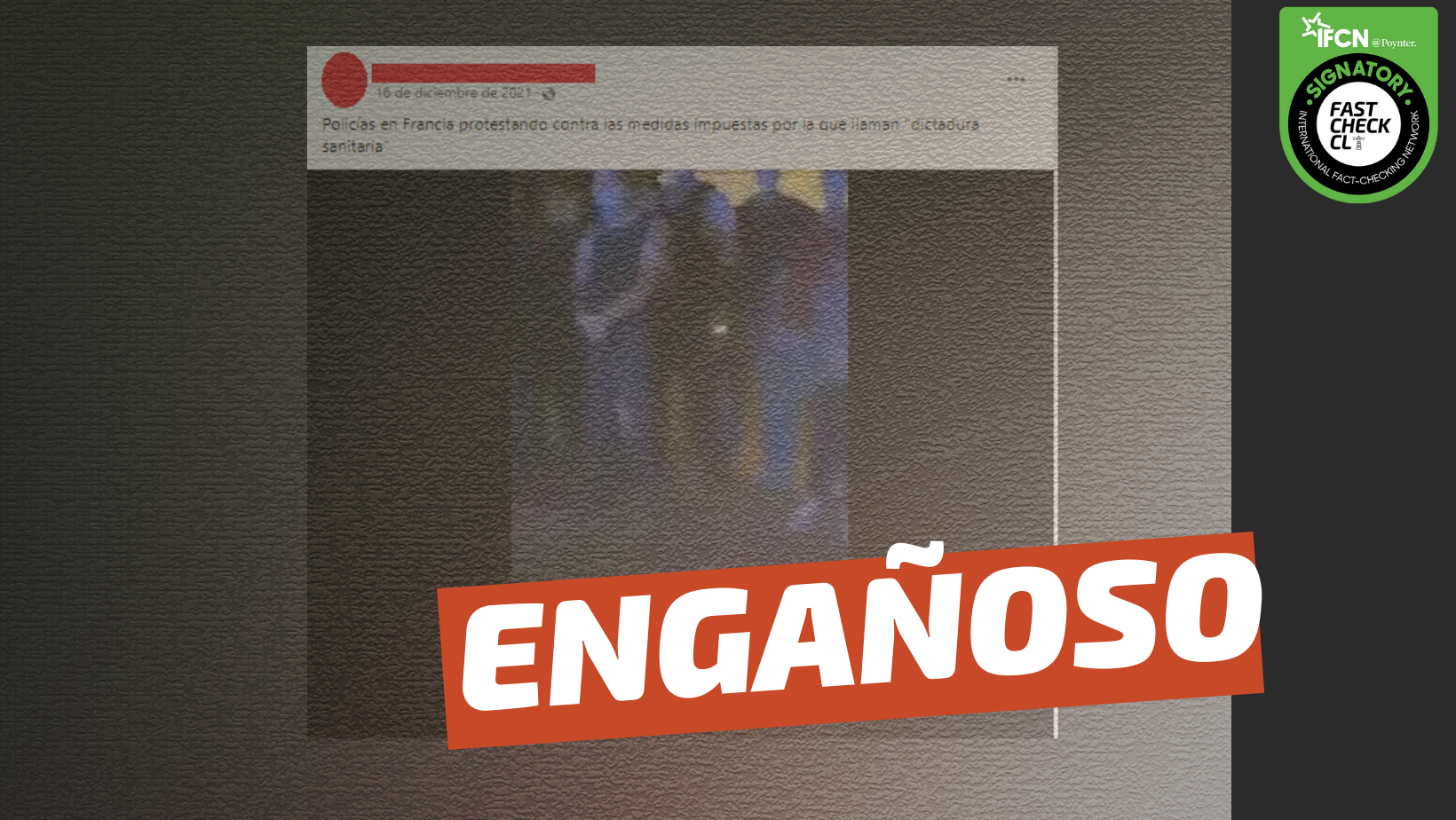 You are currently viewing (Video) Policías en Francia protestando contra las restricciones sanitarias: #Engañoso