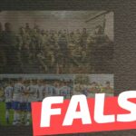 (Imagen) “Los jugadores del club ucraniano Dynamo Kiev con uniformes militares para defender su patria contra la invasión rusa”: #Falso