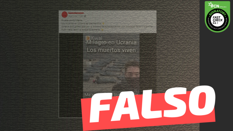 Read more about the article (Video) “Prueba contundente, los muertos en Ucrania son una mentira”: #Falso
