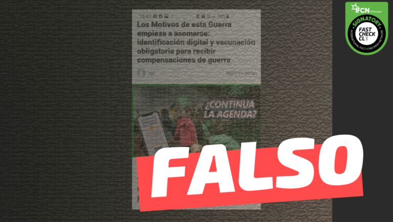 Read more about the article En Ucrania se exige “vacunación obligatoria para recibir compensaciones de guerra”: #Falso