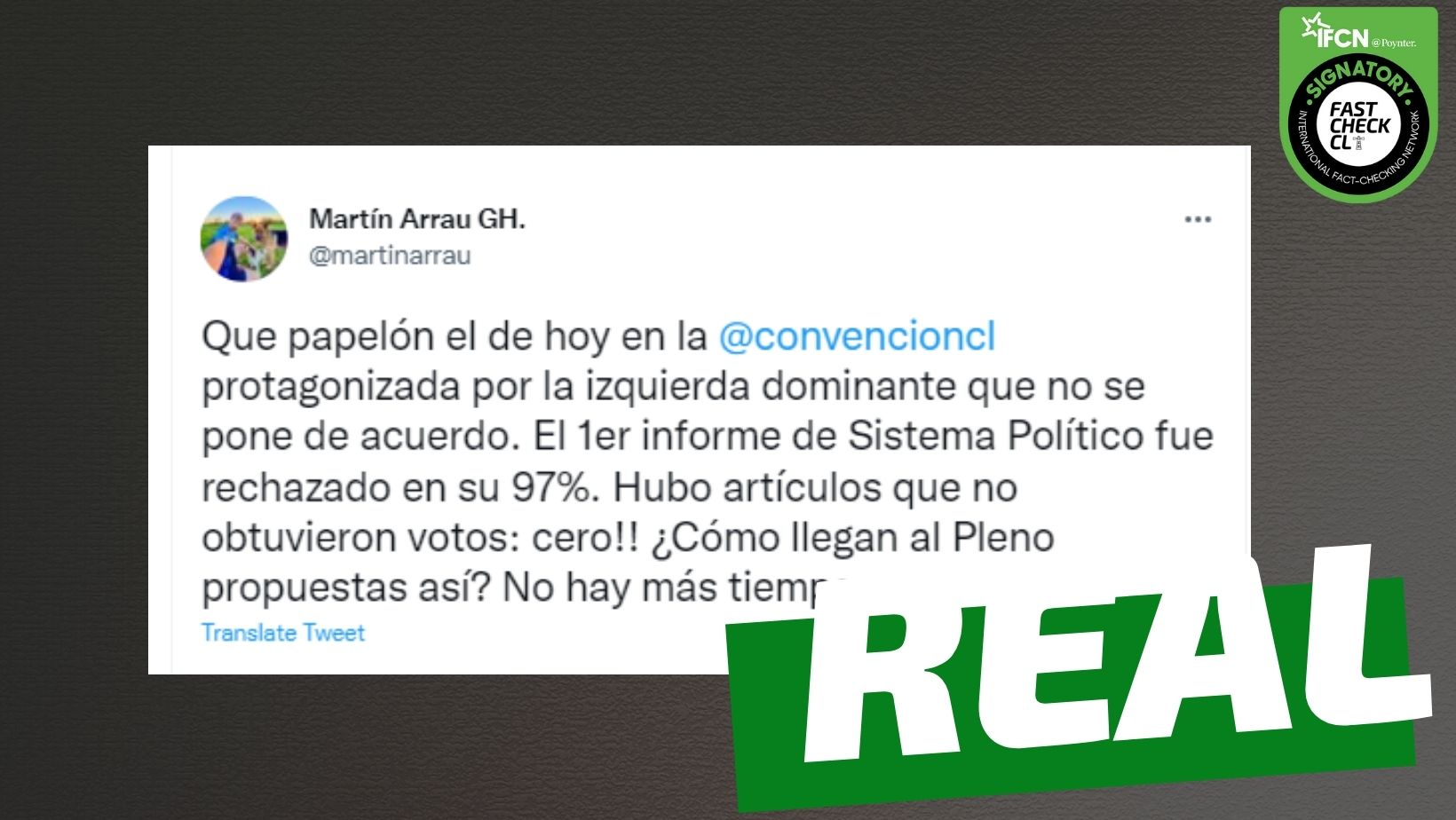 Read more about the article Se rechazó el 97% del informe presentado por la comisión de Sistema Político de la Convención: #Real