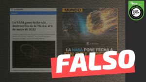 Read more about the article “La NASA pone fecha a la destrucción de la Tierra: el 6 de mayo del 2022”: #Falso