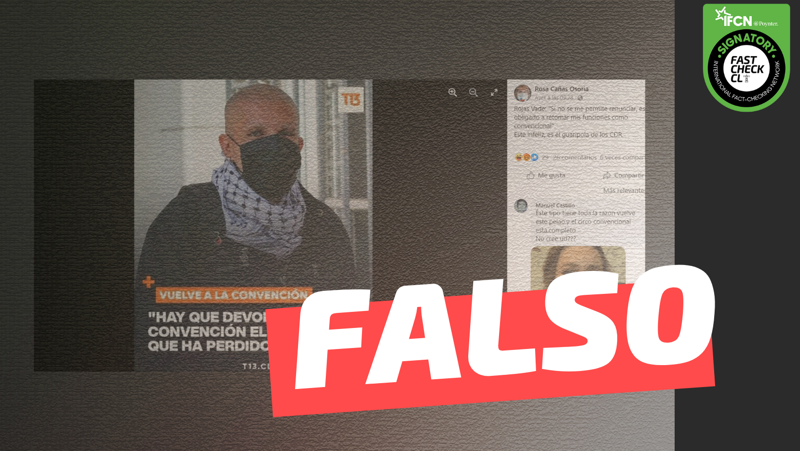 You are currently viewing (Imagen) Rodrigo Rojas Vade: “Hay que devolverle a la Convención el prestigio que ha perdido”: #Falso