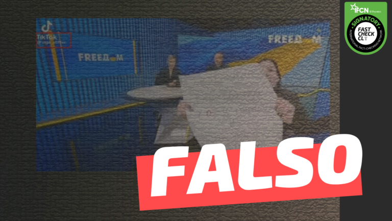 Read more about the article (Video) Joven ucraniana interrumpe noticiario con un mensaje que dice: “Zelensky capitula. Deja las drogas y vuelve a los escenarios”: #Falso