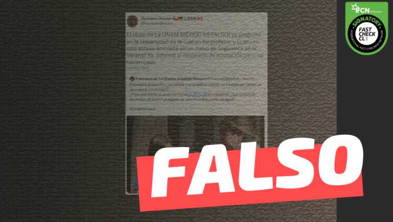 Read more about the article Elisa Loncon tiene un título falso de la UNAM: #Falso